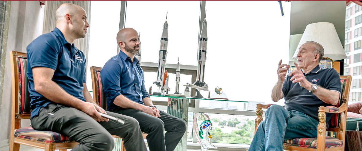 Paul & Matt Fisher interviewing Col. Cunningham