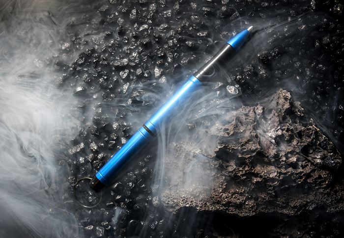 Open BP/BL on rocks with smoke